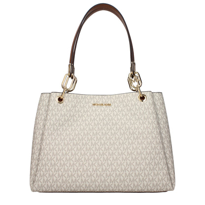 Michael Kors Beige Fabric Shoulder Bags