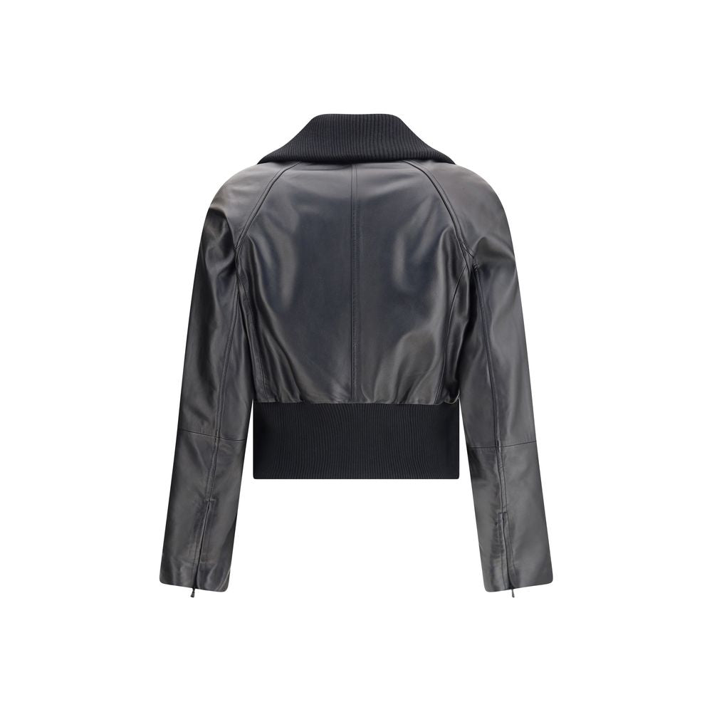 PINKO Black Lambskin Clothing