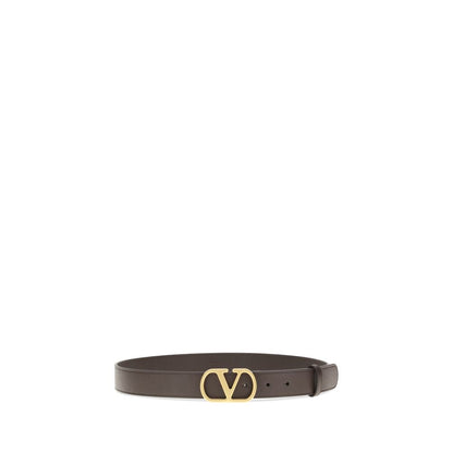 Valentino Garavani Brown Calf Leather Bos Taurus Regular Belt