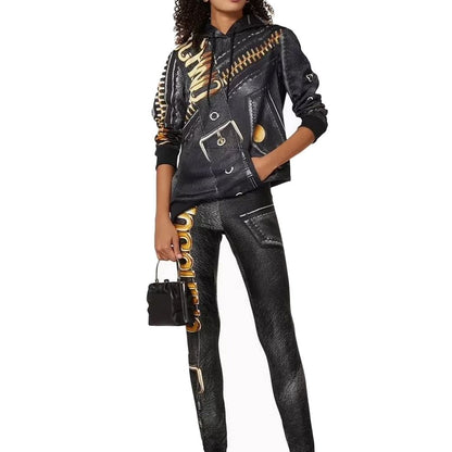 Moschino Couture Black Polyester Sweatshirt