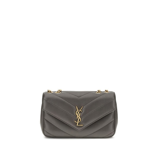 Saint Laurent Gray Lamb Ovis Aries Aries Shoulder Bag