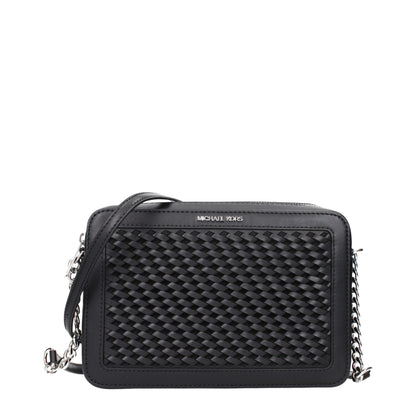 Michael Kors Black Leather Crossbody Bag