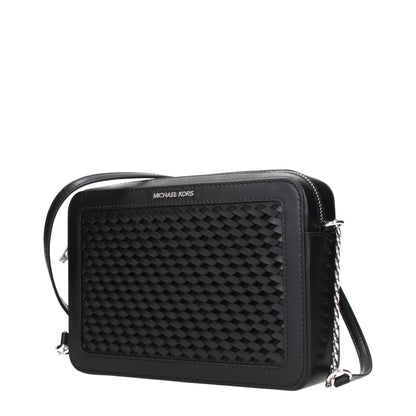 Michael Kors Black Leather Crossbody Bag