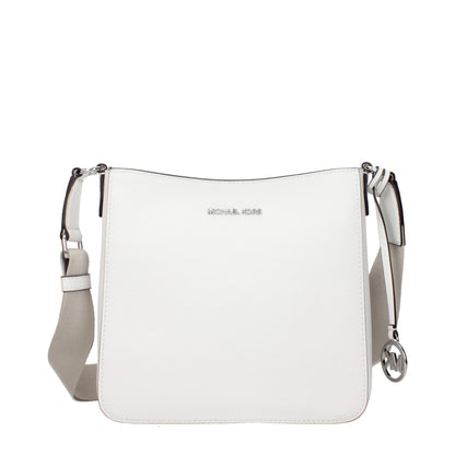 Michael Kors White Leather Shoulder Bag