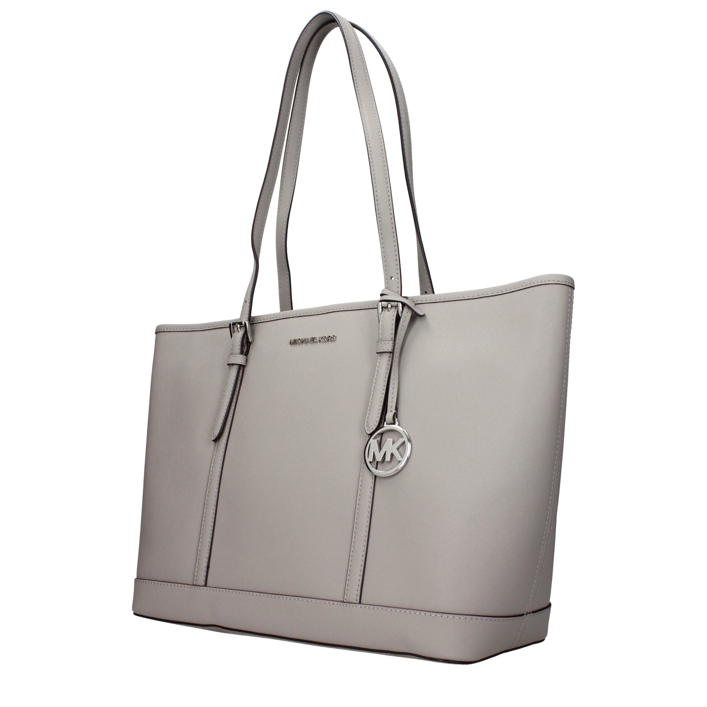 Michael Kors Gray Leather Shoulder Bags