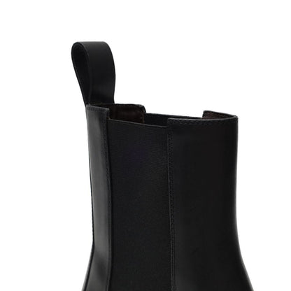 Bottega Veneta Black Leather Ankle Boots