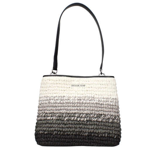 Michael Kors Black Raffia Shoulder Bag