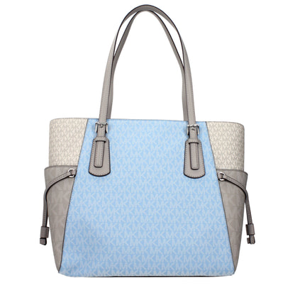 Michael Kors Light Blue Fabric Shoulder Bag