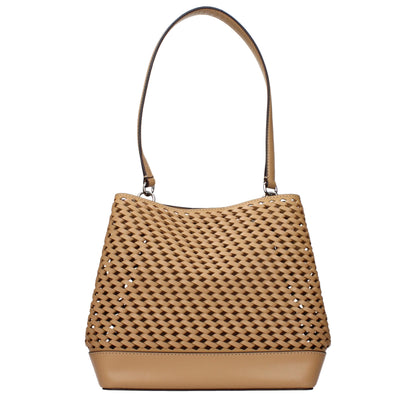 Michael Kors Brown Leather Shoulder Bag