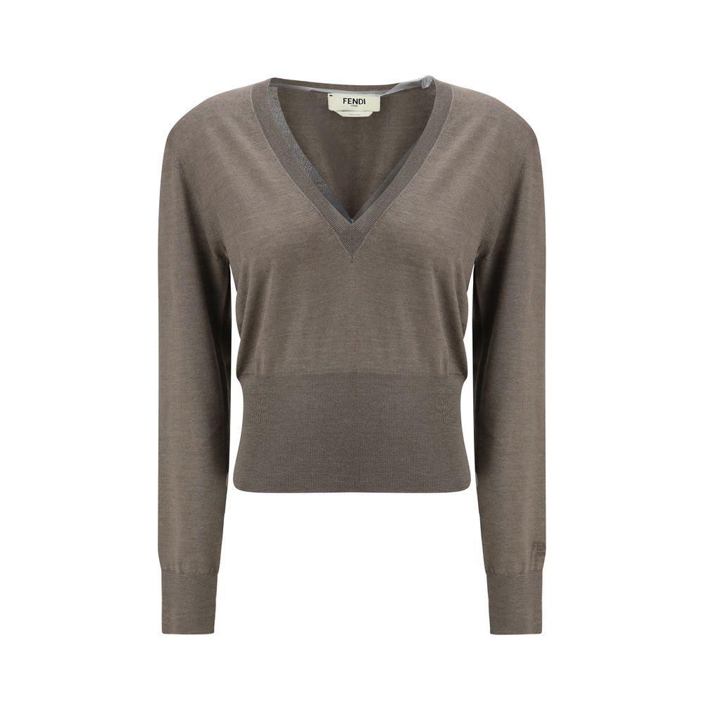 Fendi Brown Cashmere Cashmere Sweater