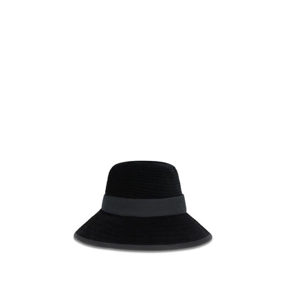 Valentino Garavani Black Cotton Fedora