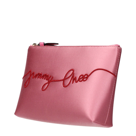 Jimmy Choo Pink Satin Clutch Bag