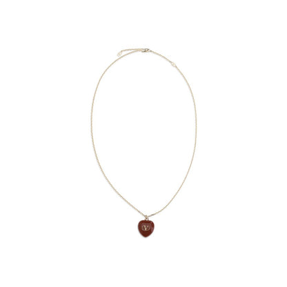 Valentino Garavani Red Metal Necklace