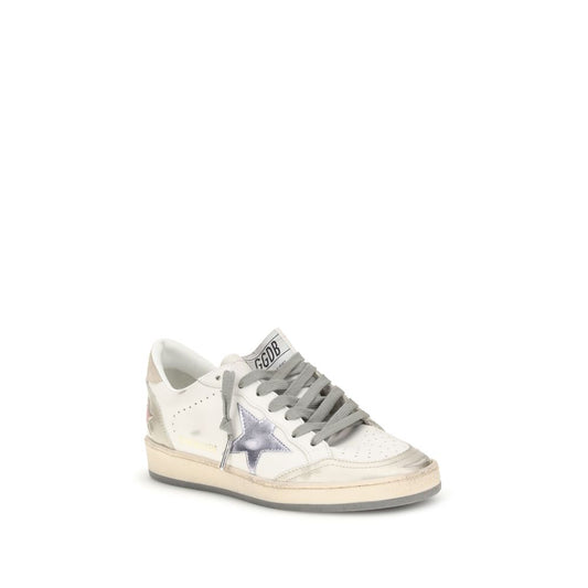 Golden Goose White Leather Low Top Sneakers