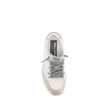Golden Goose White Leather Low Top Sneakers