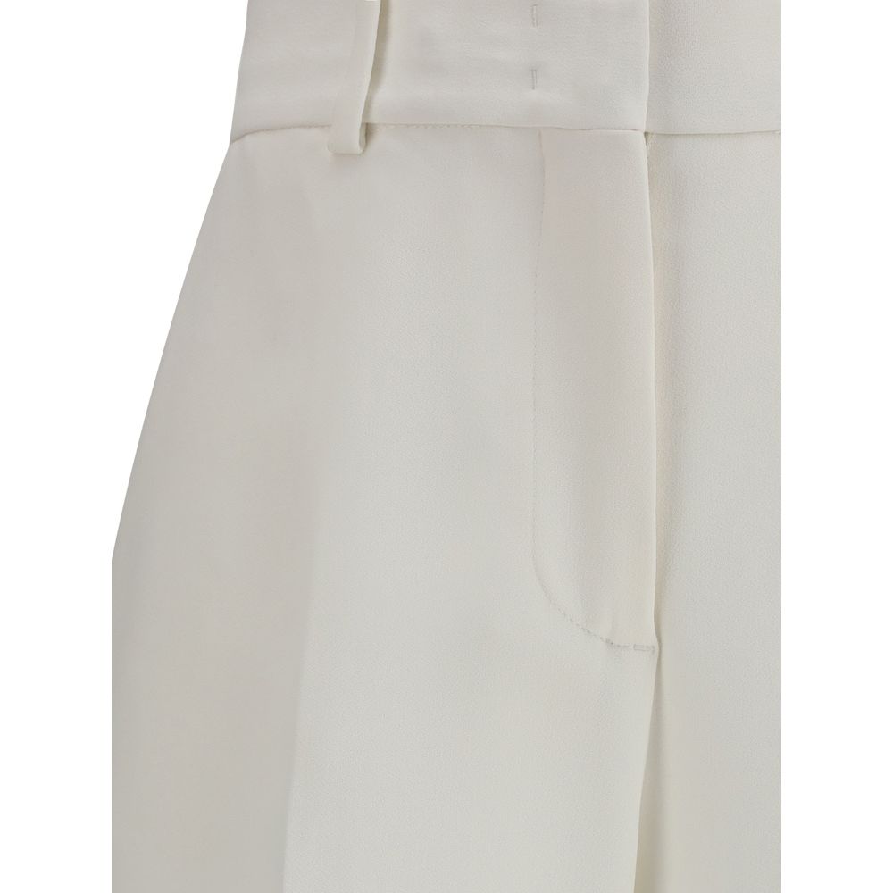 Ermanno Scervino White Viscose Casual Pants