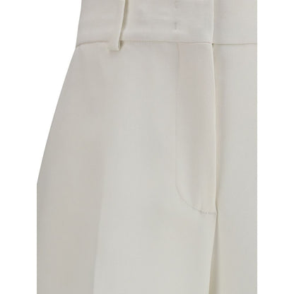 Ermanno Scervino White Viscose Casual Pants