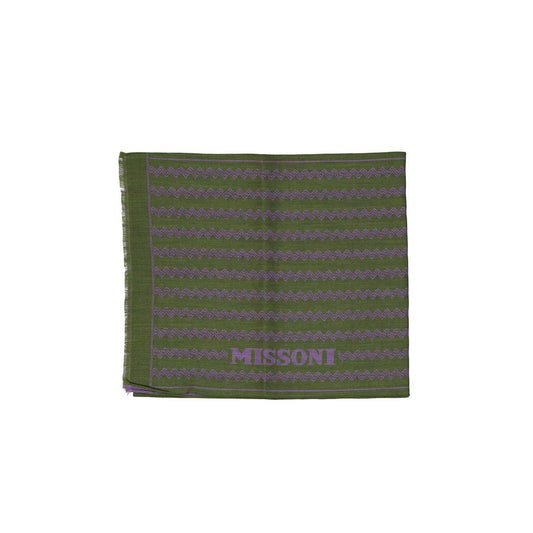 Missoni Green Wool Scarf