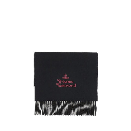 Vivienne Westwood Black Wool Scarf
