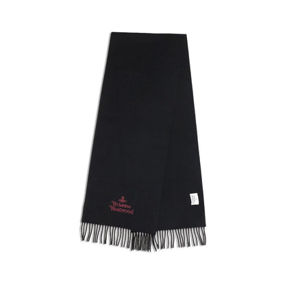 Vivienne Westwood Black Wool Scarf
