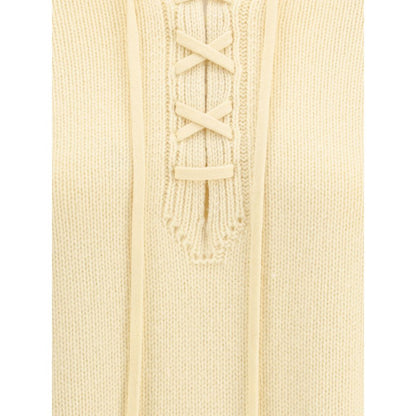 Ermanno Scervino Cream Cashmere Cashmere Sweater