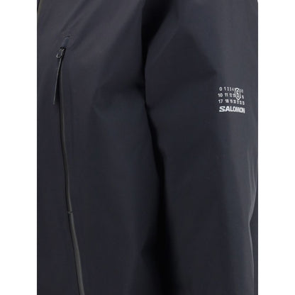 MM6 Black Polyester Parka