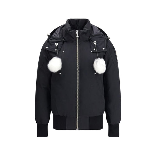 Moose Knuckles Black Cotton Bomber