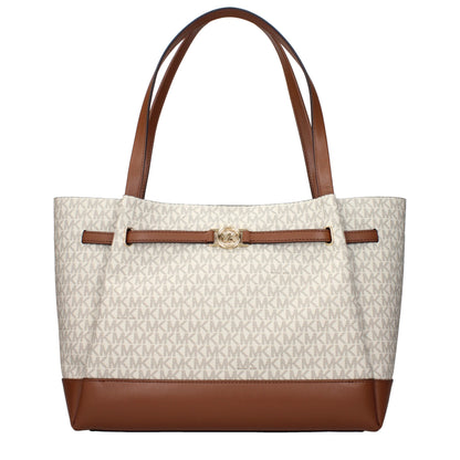 Michael Kors Beige Fabric Shoulder Bag