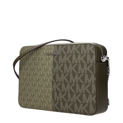 Michael Kors Green Fabric Crossbody Bag