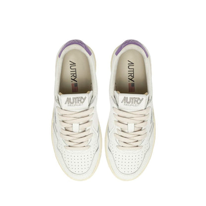Autry White Leather Low Top Sneakers