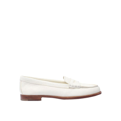 Church's White Calfskin Slip-On Loafers