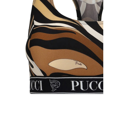 Emilio Pucci Multicolor Polyamide Sport Bra