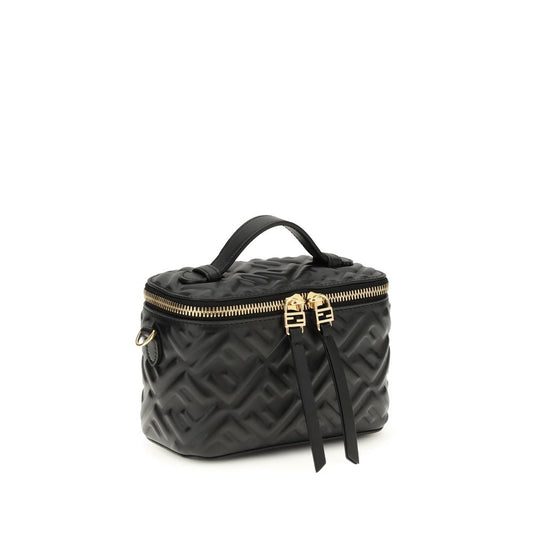 Fendi Black Calf Leather Bos Taurus Shoulder Bag