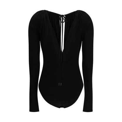 Marine Serre Black Viscose Top