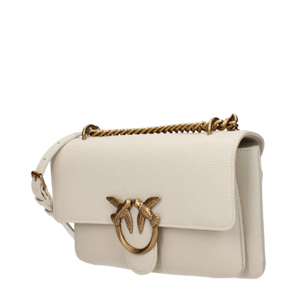 PINKO Beige Leather Crossbody Bag