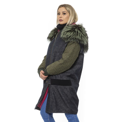 Mr&Mrs Italy Gray Leather Women Bomber Jacket