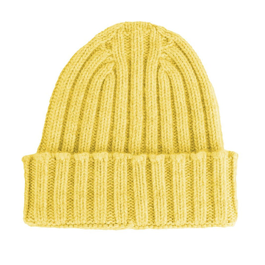 Made in Italy Yellow Cashmere Hat