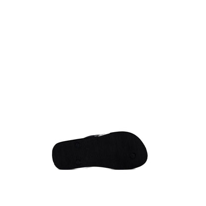 Emporio Armani Underwear Black And White Rubber Flip-Flop Sandals