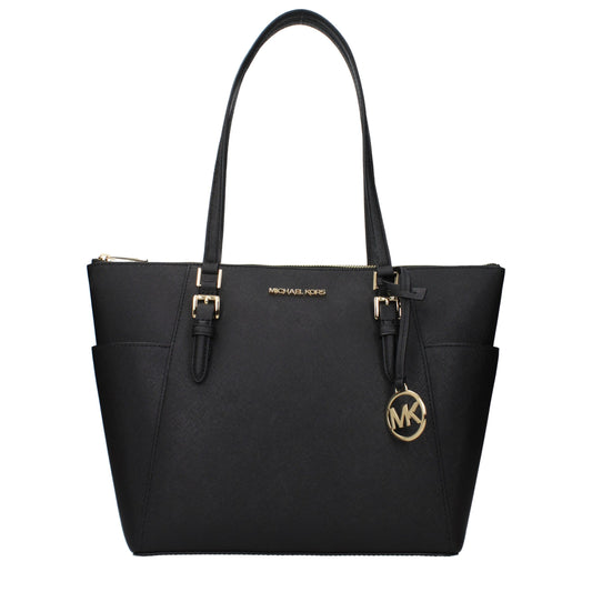 Michael Kors Black Leather Shoulder Bag