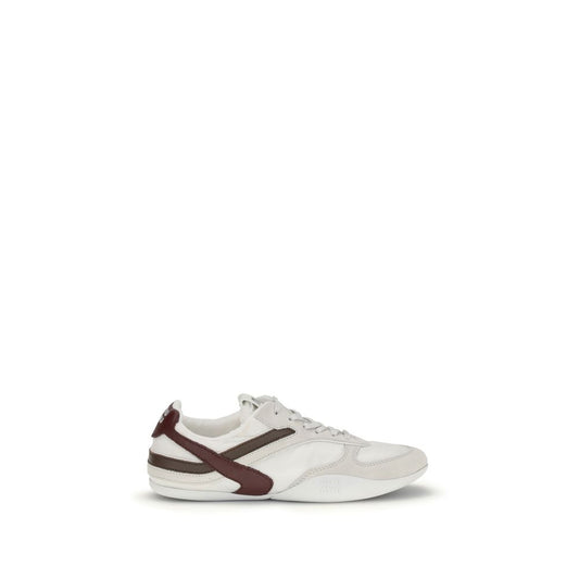 Sneakers sportive Miu Miu in pelle di vitello bianca Bos Taurus