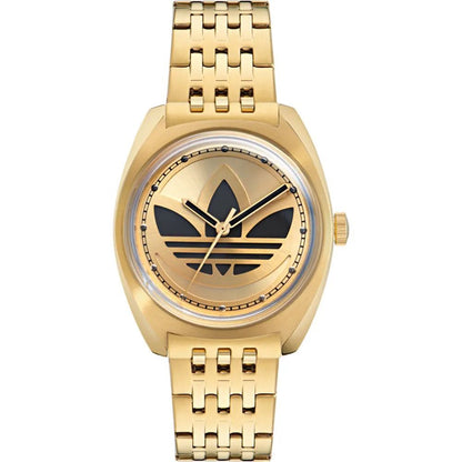Orologio elegante Adidas in acciaio inossidabile dorato