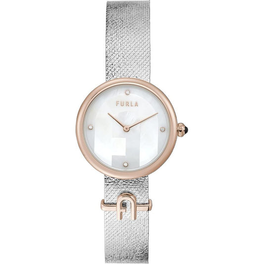 Furla Gray Stainless Steel Dress Watch