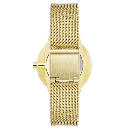 Nine West Gold Stainless Steel Dress Watch