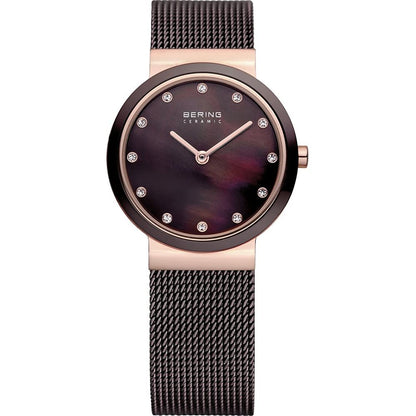 BERING Brown Stainless Steel Dress Watch