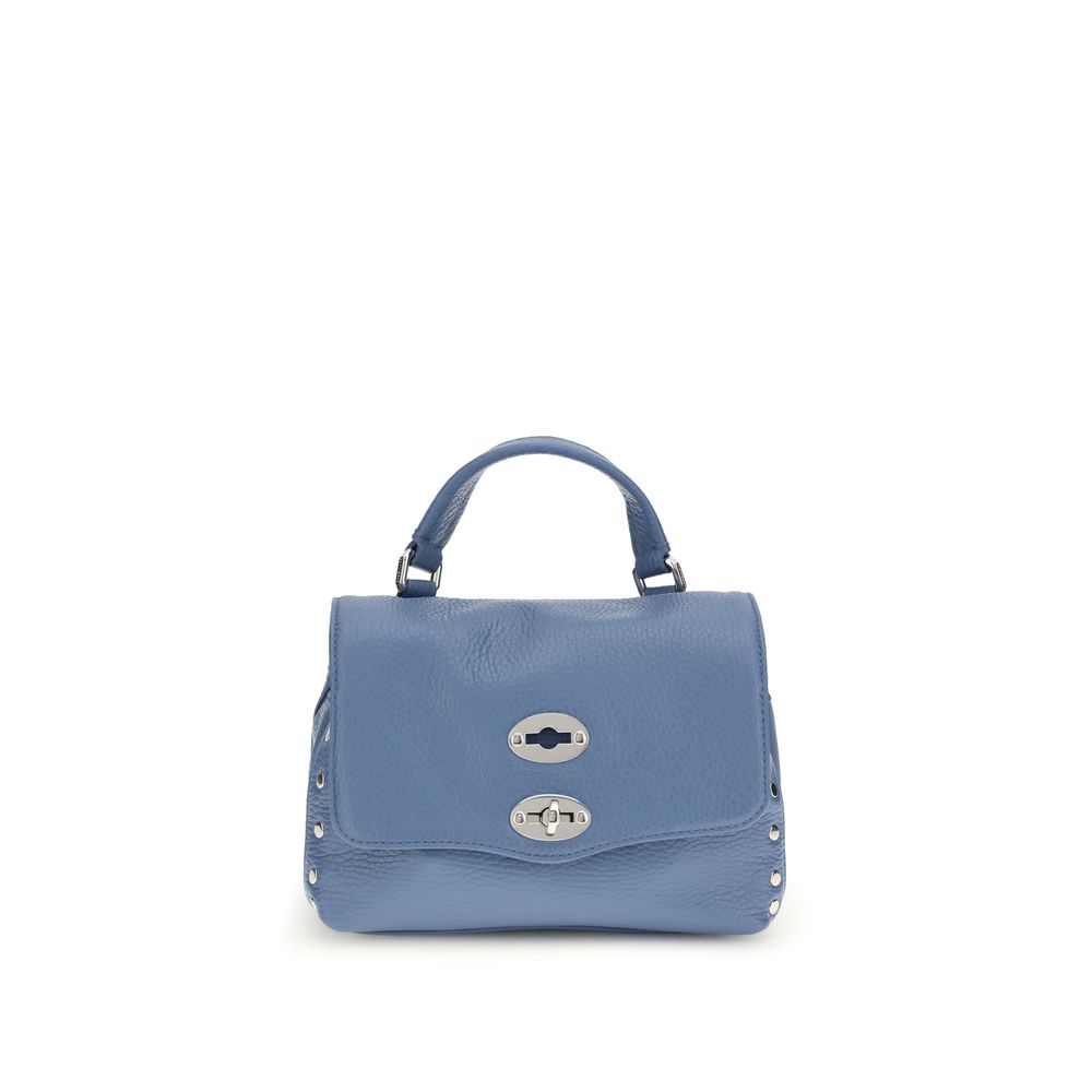 Zanellato Blue Calf Leather Bos Taurus Shoulder Bag