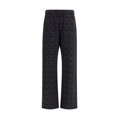Marine Serre Gray Cotton Athletic Pants