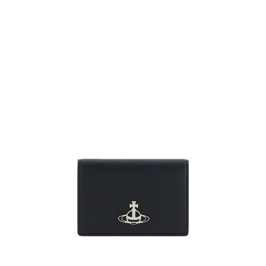 Vivienne Westwood Black Calf Leather Bos Taurus Wallet