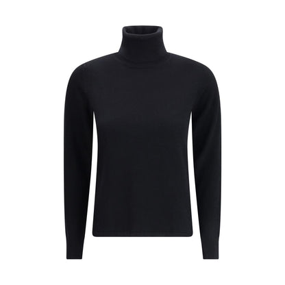 Max Mara Black Wool Turtleneck