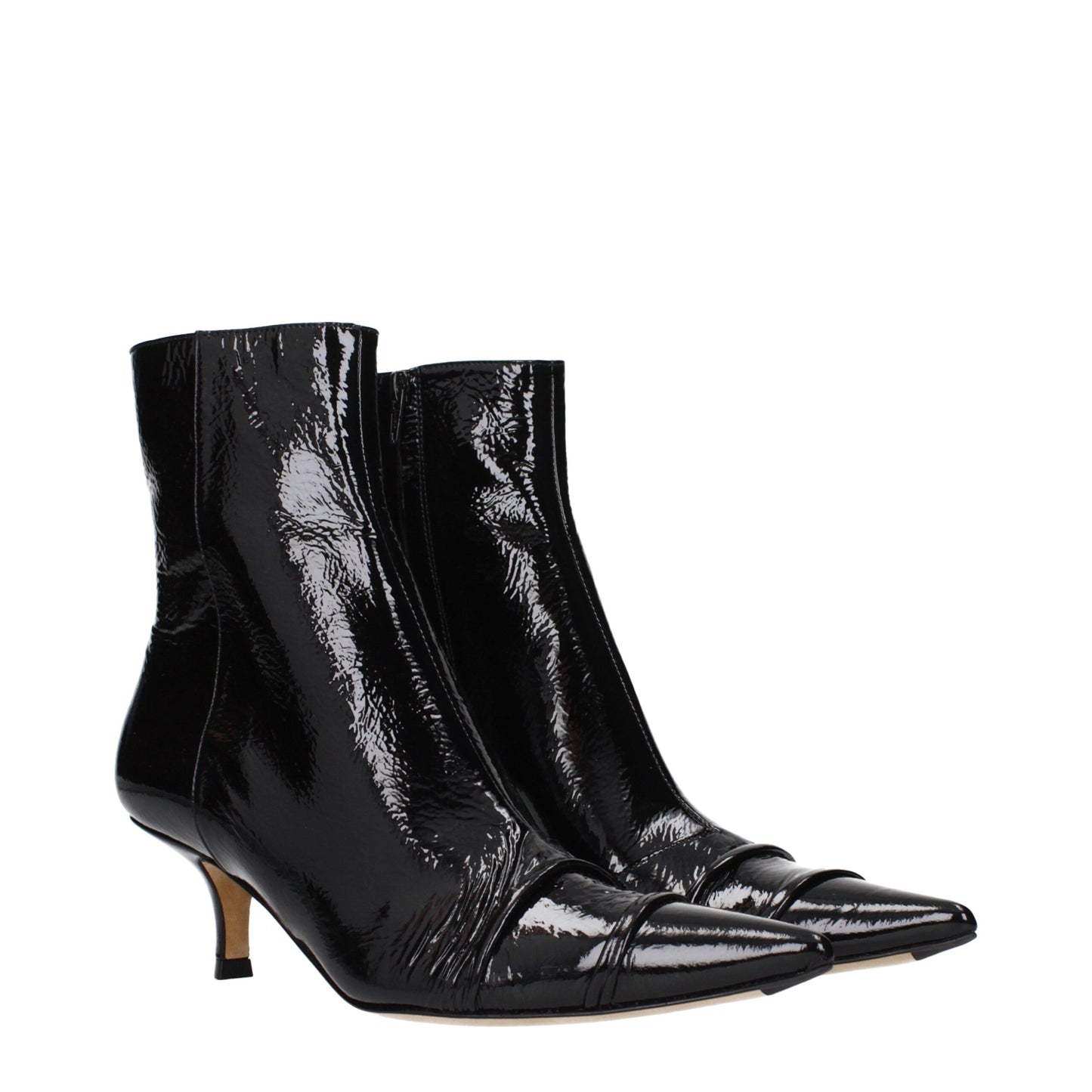 Maison Margiela Black Leather Ankle Boots
