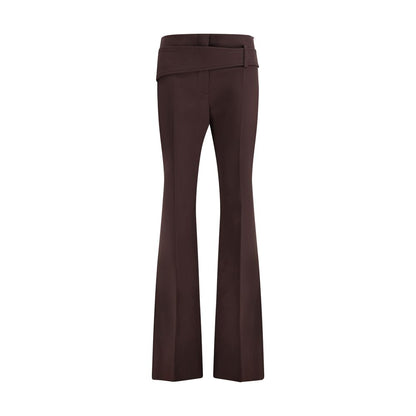 Max Mara Purple Polyester Dress Pants
